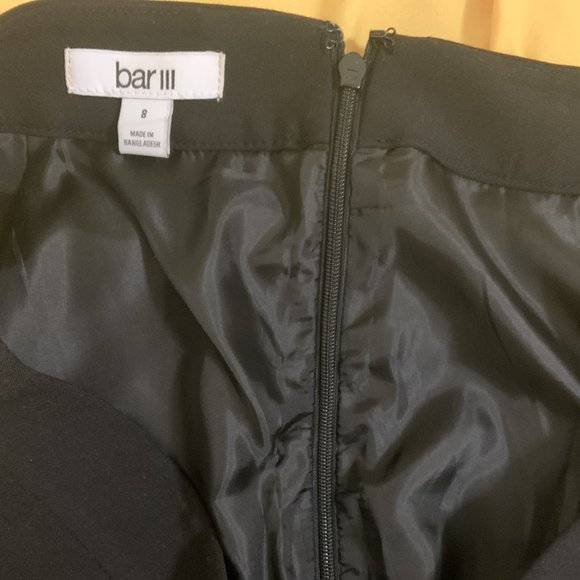 NEW Black A-line knee-length professional skirt - Picture 3 of 4